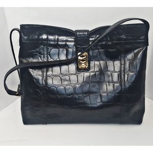 Vintage Dendi Paolo Genuine Italy crocodile leather Bag